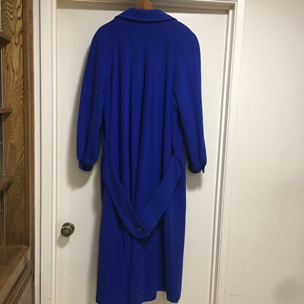 COPY - Royal blue full length wool coat